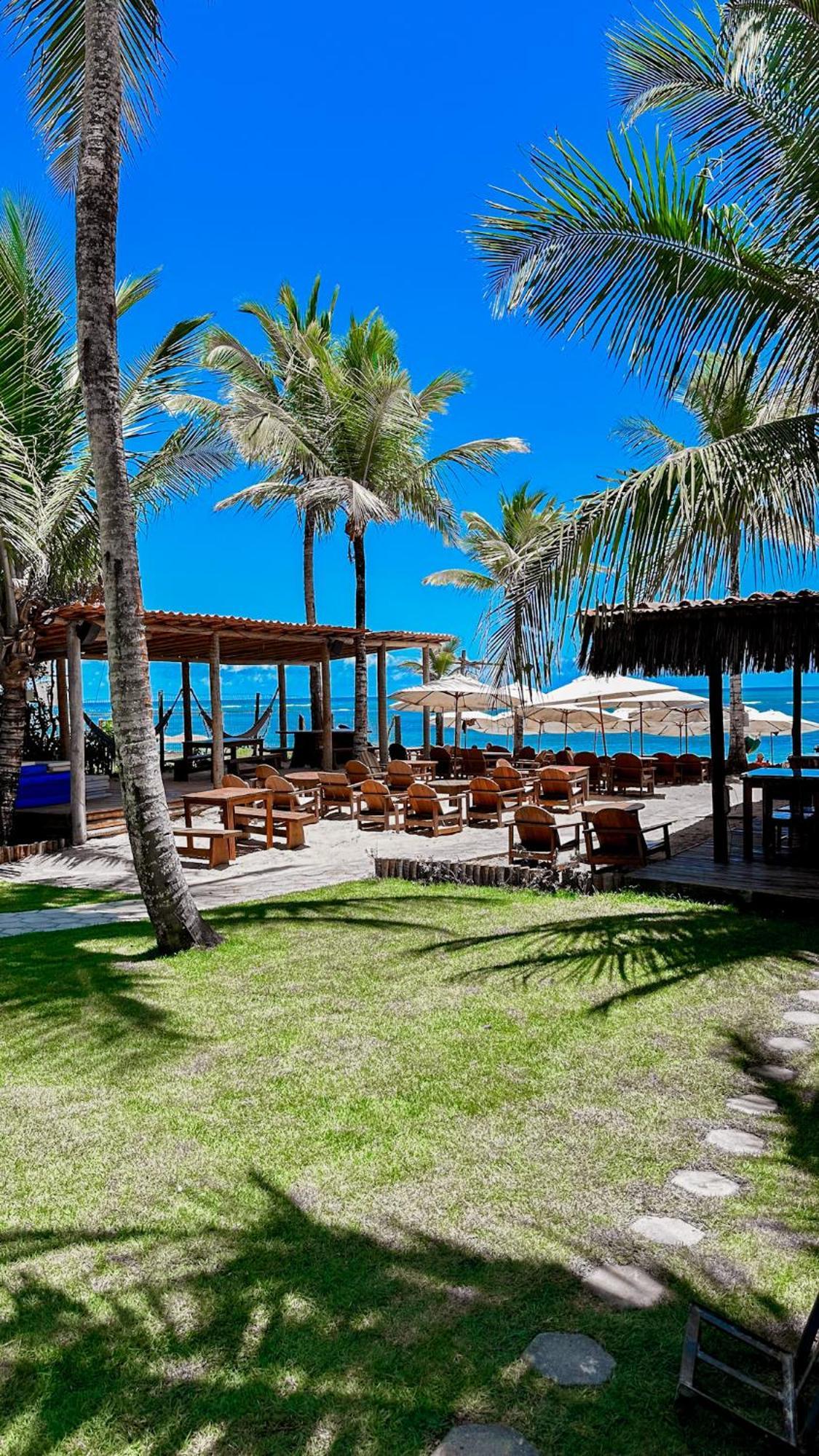 Pousada Villa Zena - Frente Ao Mar - Pe Na Areia 포르투세구로 외부 사진