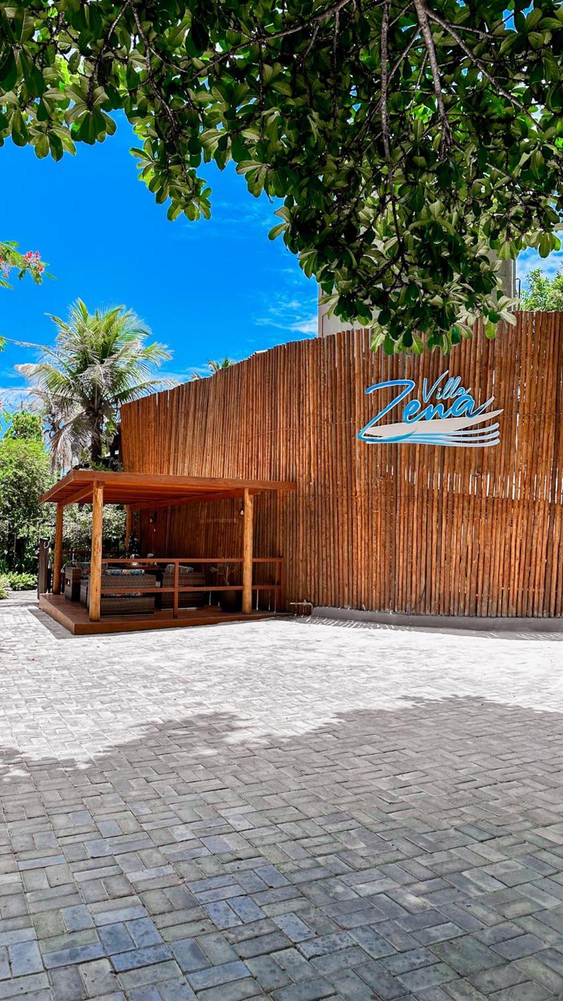 Pousada Villa Zena - Frente Ao Mar - Pe Na Areia 포르투세구로 외부 사진